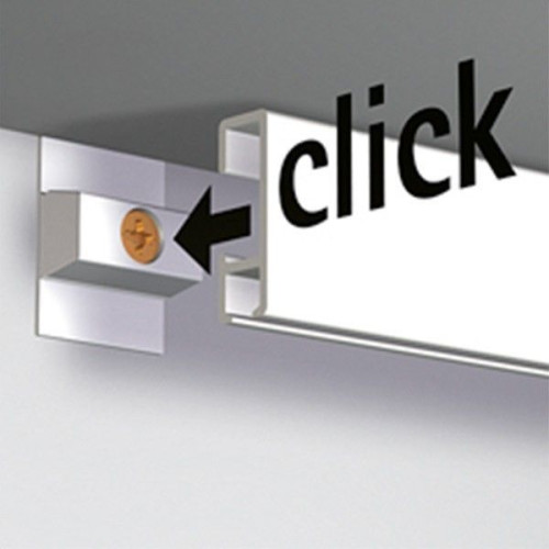 Kit TWISTER cable de acero ClickRail plata 200 cm